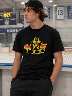 RARE GONGSHOW Goalie Guy Hockey Graphic Tee Men’s Small Discontinued
